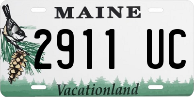 ME license plate 2911UC