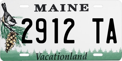 ME license plate 2912TA