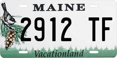 ME license plate 2912TF