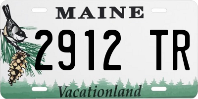 ME license plate 2912TR