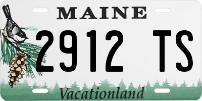 ME license plate 2912TS