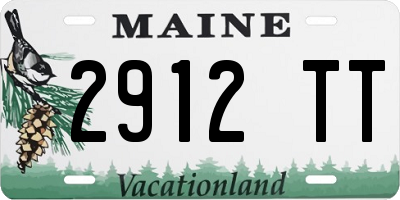 ME license plate 2912TT