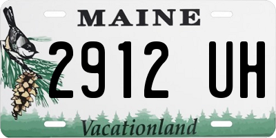 ME license plate 2912UH