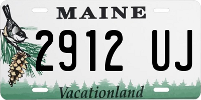 ME license plate 2912UJ