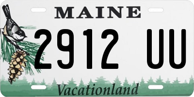 ME license plate 2912UU