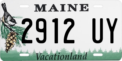 ME license plate 2912UY