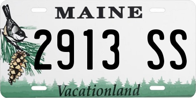 ME license plate 2913SS