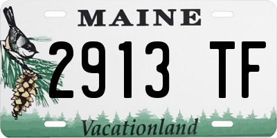 ME license plate 2913TF
