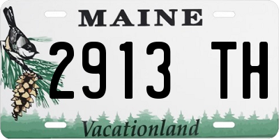 ME license plate 2913TH