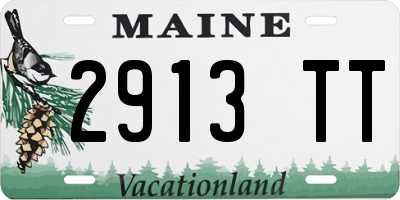 ME license plate 2913TT