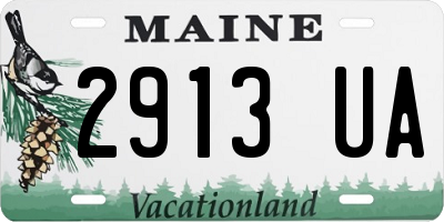 ME license plate 2913UA