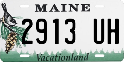 ME license plate 2913UH