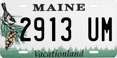 ME license plate 2913UM