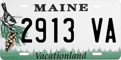 ME license plate 2913VA