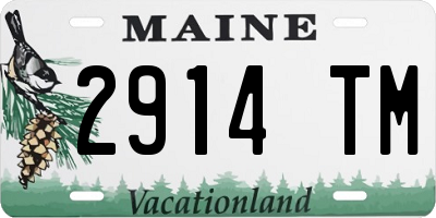 ME license plate 2914TM