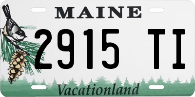 ME license plate 2915TI
