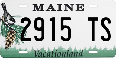 ME license plate 2915TS