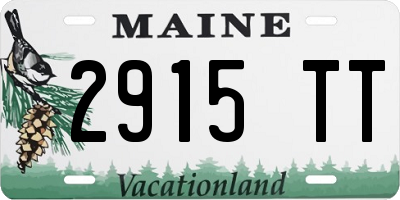 ME license plate 2915TT