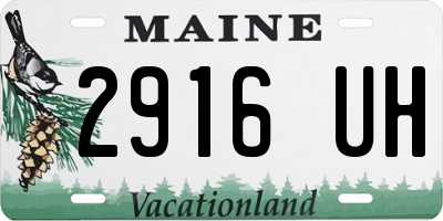 ME license plate 2916UH