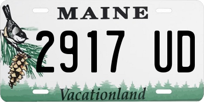 ME license plate 2917UD