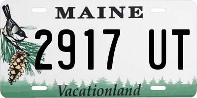 ME license plate 2917UT