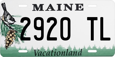 ME license plate 2920TL