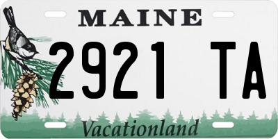 ME license plate 2921TA