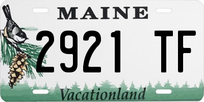 ME license plate 2921TF