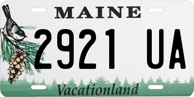 ME license plate 2921UA