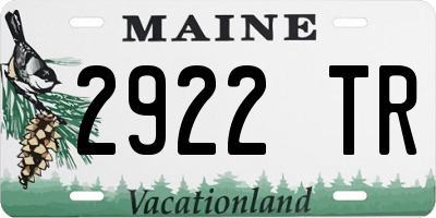 ME license plate 2922TR