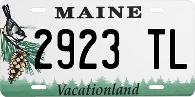 ME license plate 2923TL