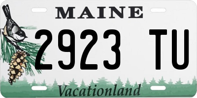 ME license plate 2923TU