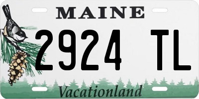 ME license plate 2924TL