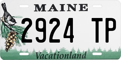 ME license plate 2924TP