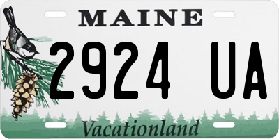 ME license plate 2924UA