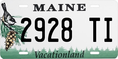 ME license plate 2928TI