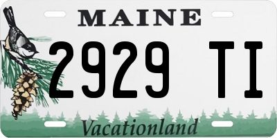 ME license plate 2929TI