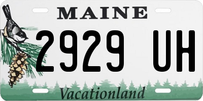 ME license plate 2929UH