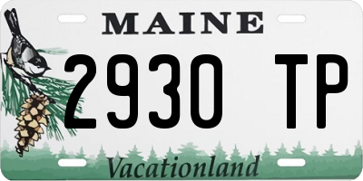 ME license plate 2930TP