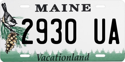 ME license plate 2930UA