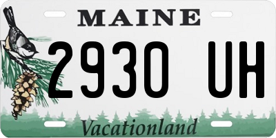 ME license plate 2930UH