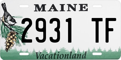 ME license plate 2931TF