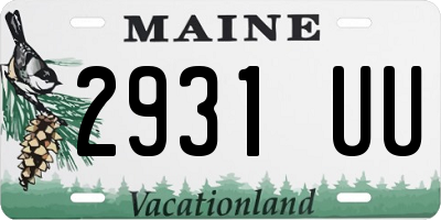 ME license plate 2931UU
