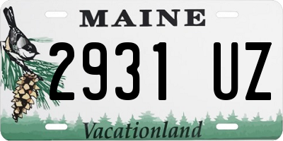 ME license plate 2931UZ