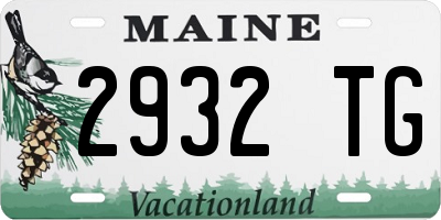 ME license plate 2932TG