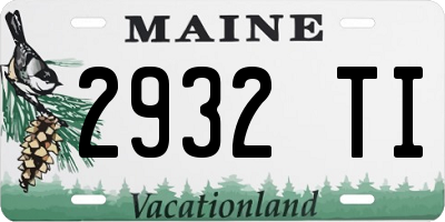 ME license plate 2932TI