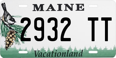 ME license plate 2932TT