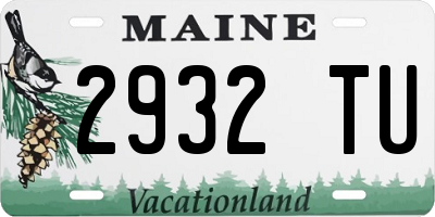 ME license plate 2932TU