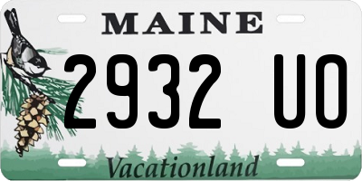 ME license plate 2932UO
