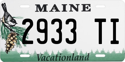 ME license plate 2933TI